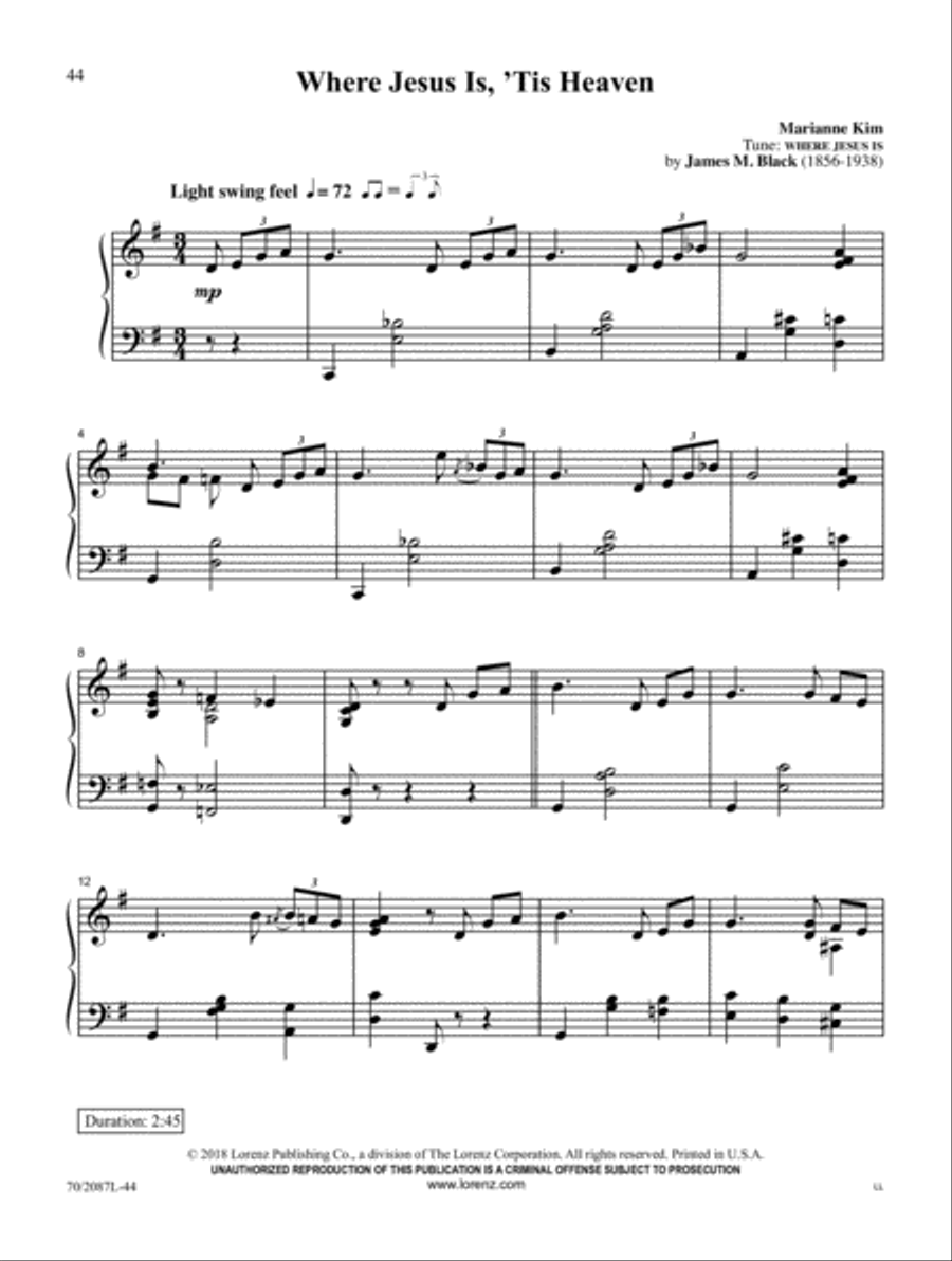 Tell It to Jesus Piano Solo scores gallery preview page 11