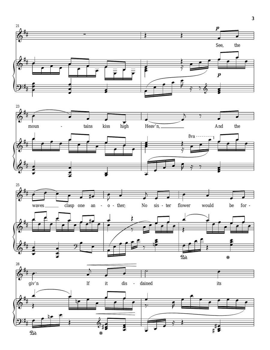Love's Philosophy, Op. 3, No. 1 Mezzo-Soprano Voice scores gallery preview page 3