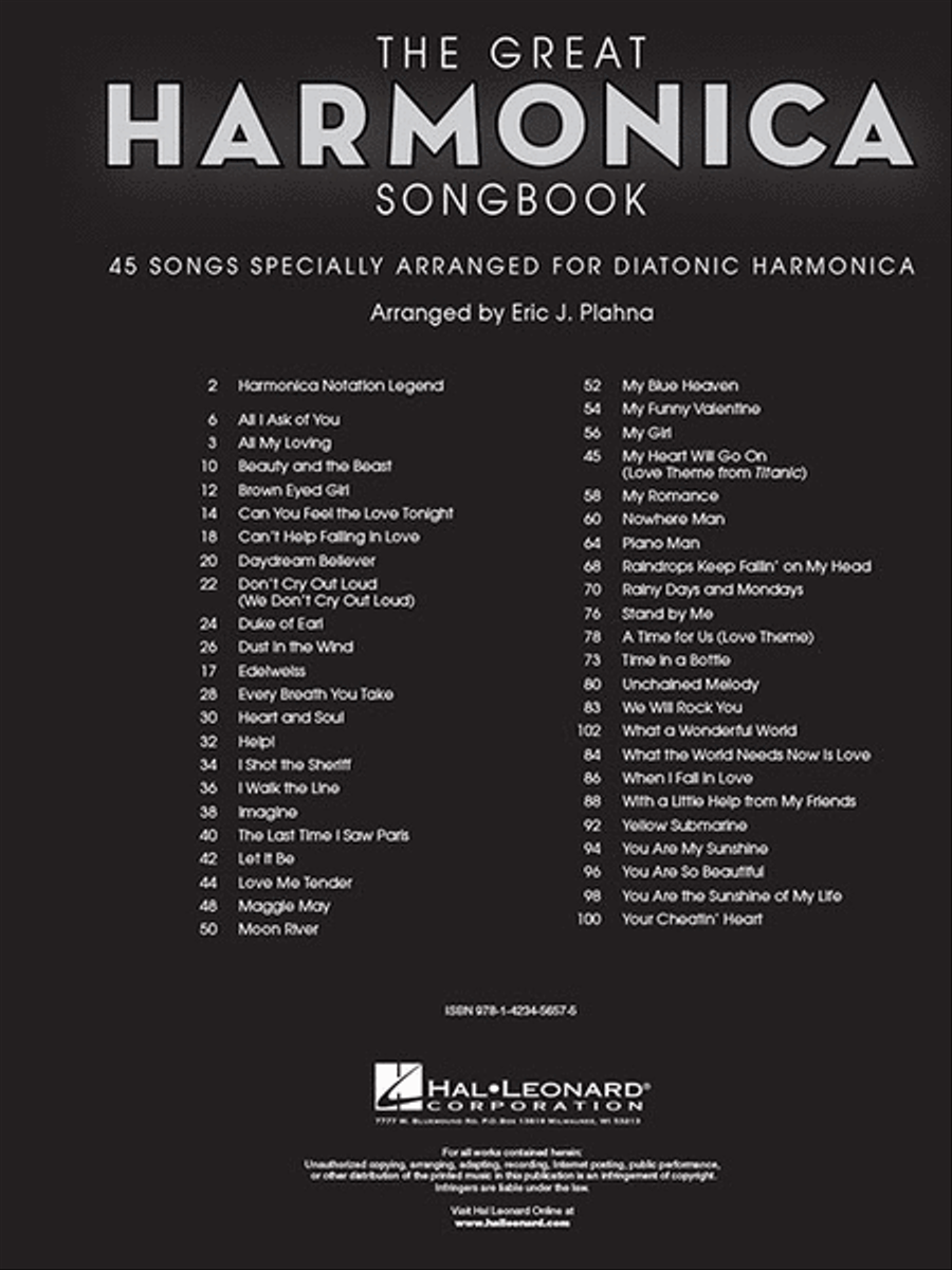 The Great Harmonica Songbook Harmonica scores gallery preview page 2