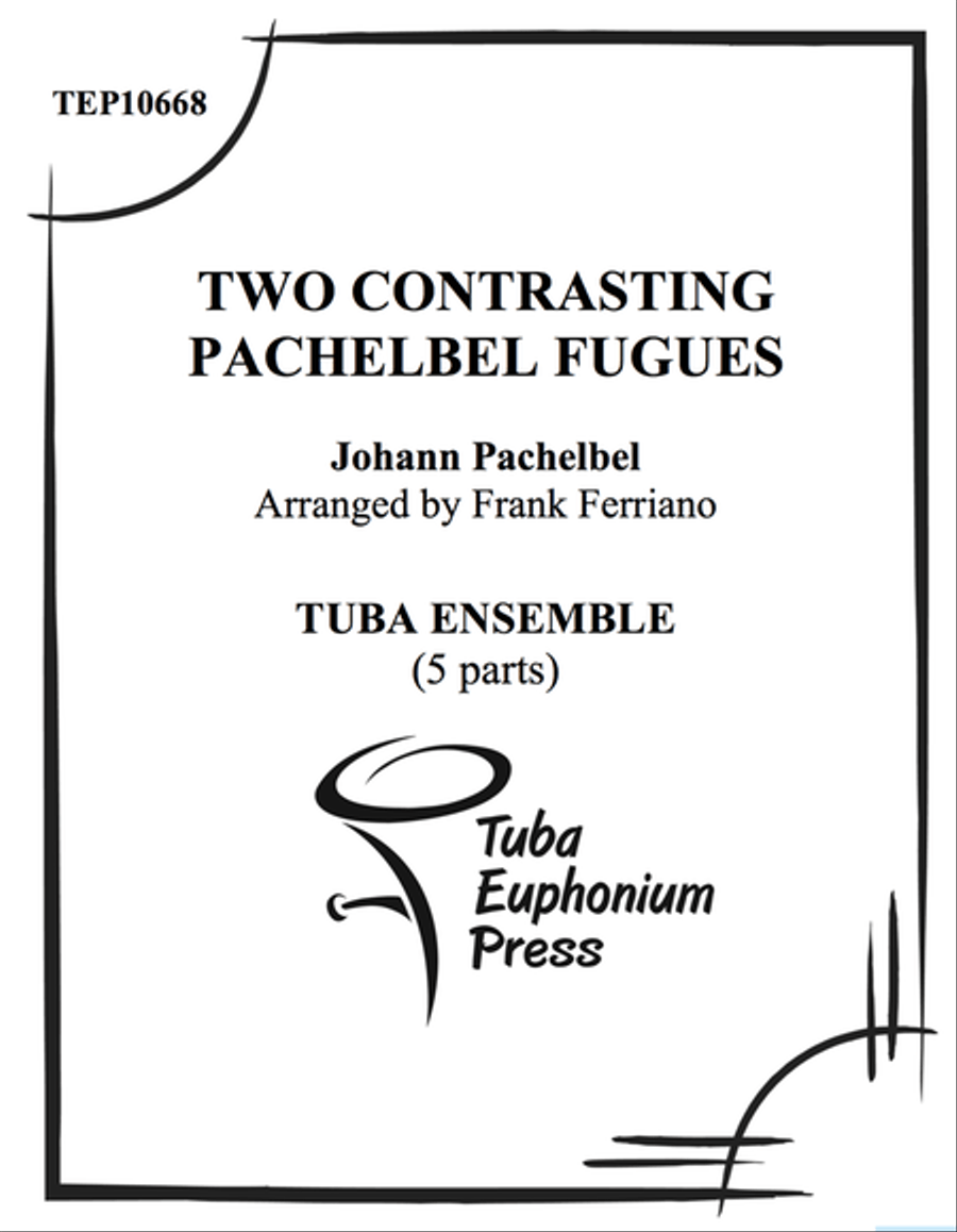 Two Contrasting Pachelbel Fugues Large Ensemble scores gallery preview page 1