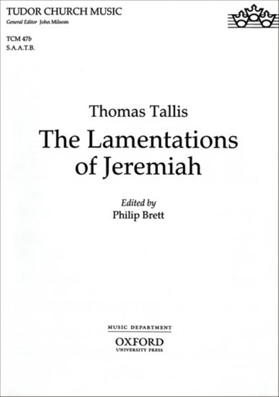 The Lamentations of Jeremiah 4-Part scores gallery preview page 1