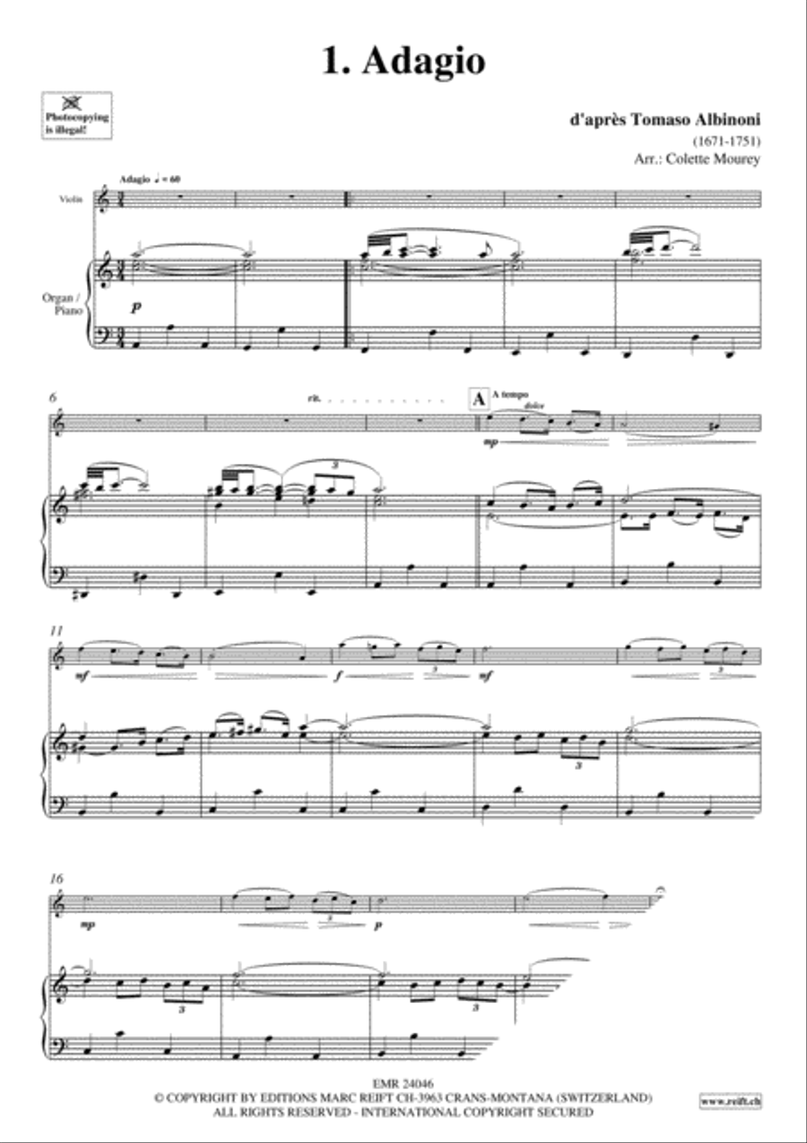 40 Greatest Baroque Hits Volume 1 Violin Solo scores gallery preview page 3