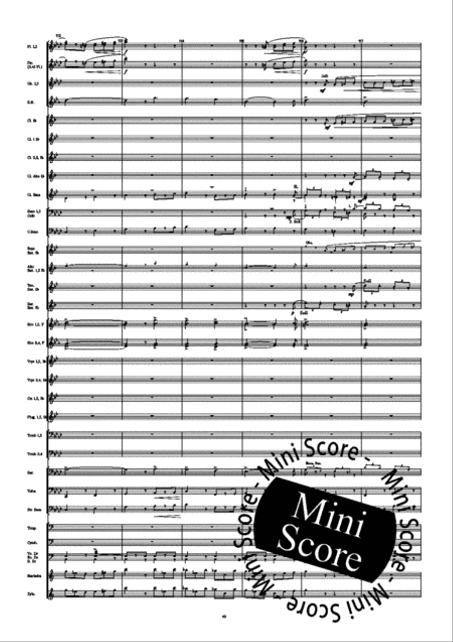 Fourth Symphony Fourth Symphony Concert Band scores gallery preview page 57