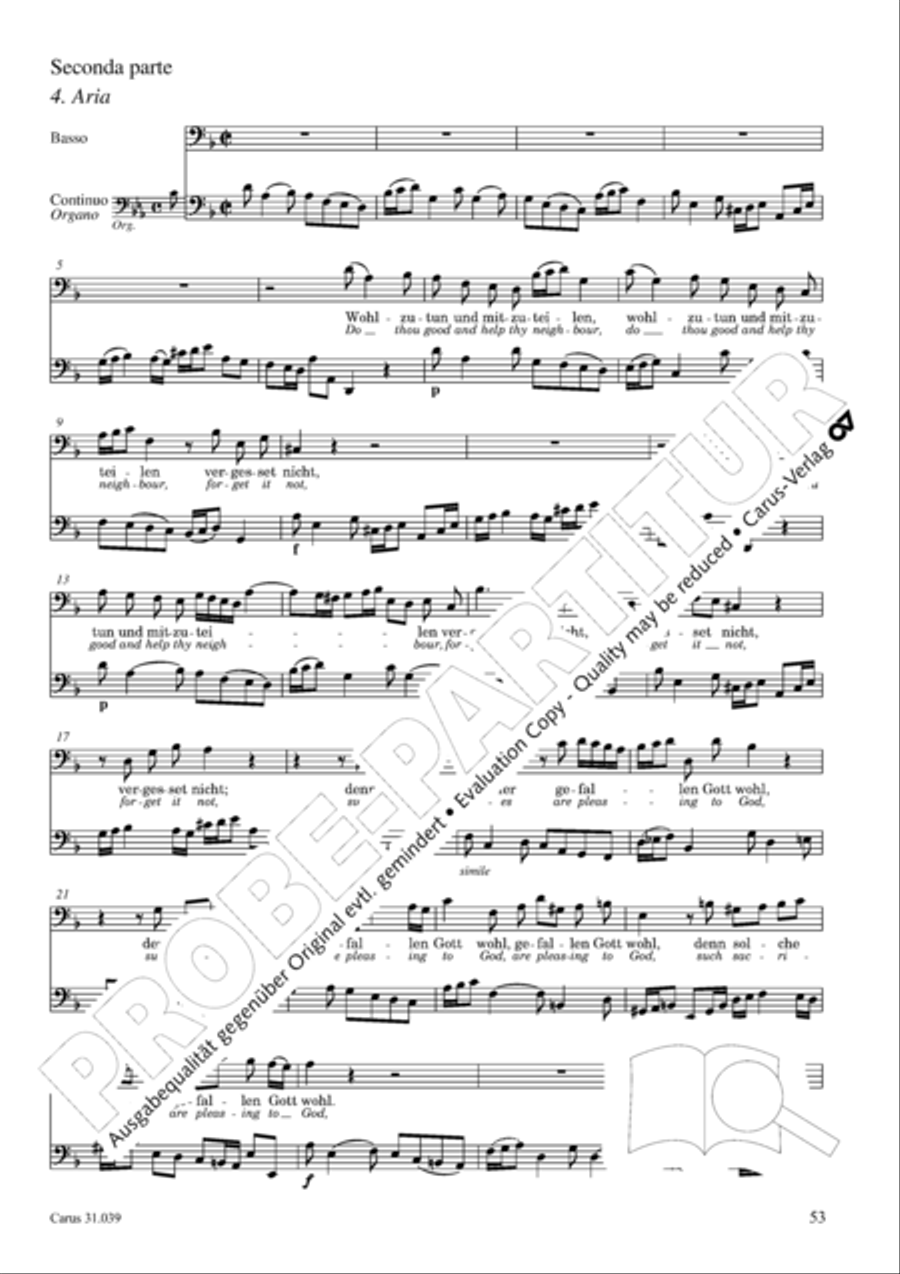 Give the hungry ones thy bread (Brich dem Hungrigen dein Brot) 4-Part scores gallery preview page 53