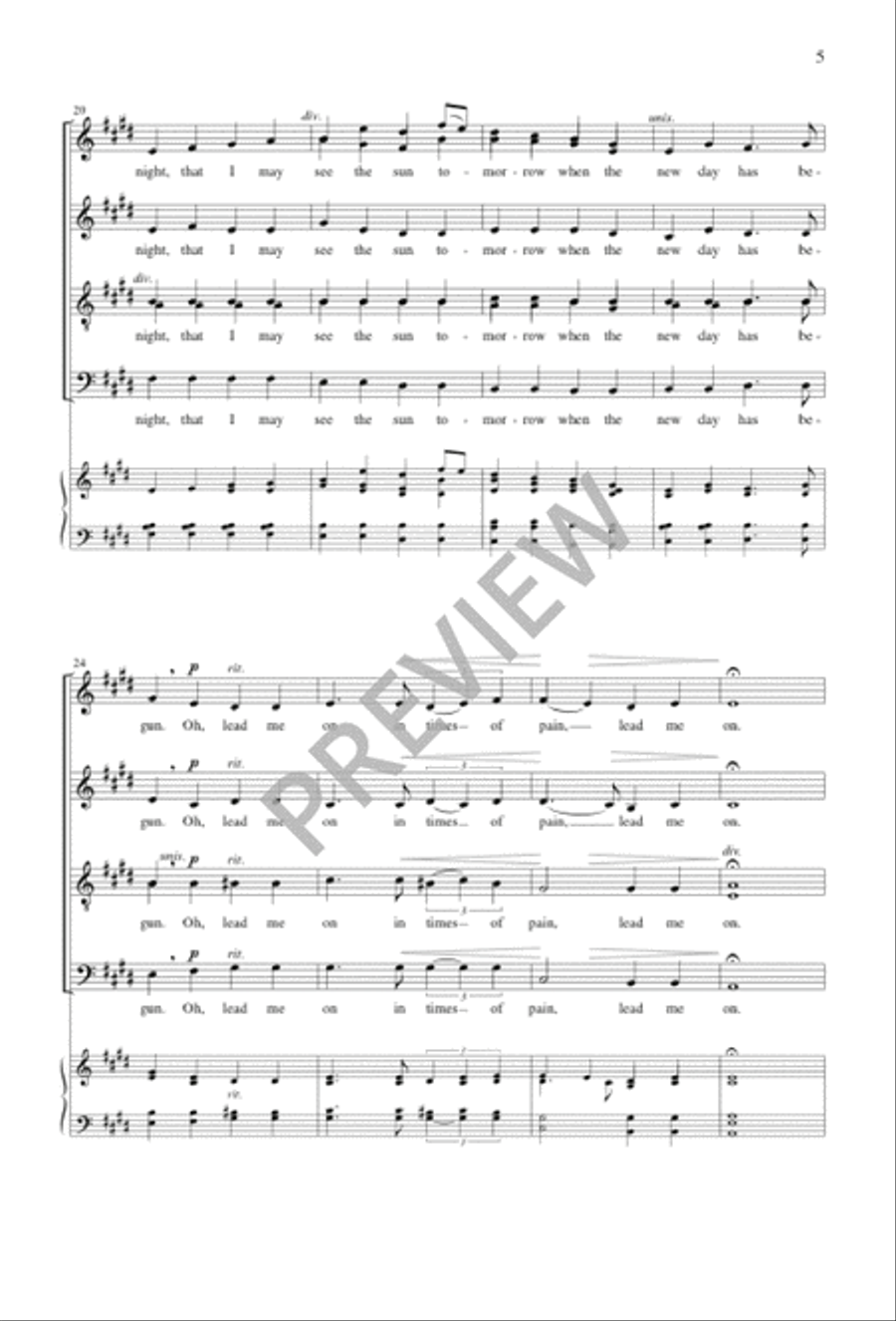 Lead Me On 4-Part scores gallery preview page 5