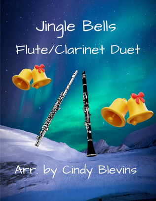 Book cover for Jingle Bells, for Flute and Clarinet Duet