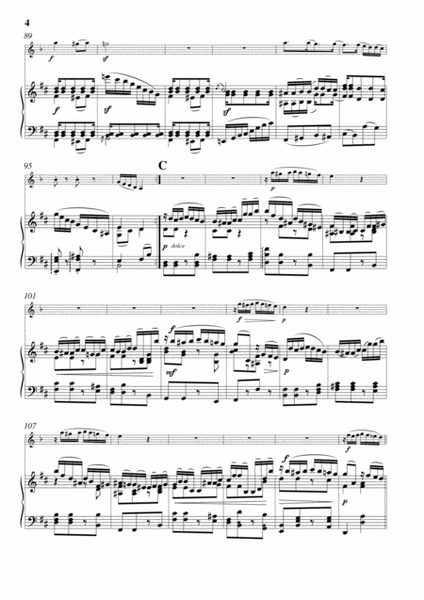 Brahms Clarinet Quintet Op. 115 arr. for Clarinet in A and Piano - Finale - Theme and Variations ('C image number null
