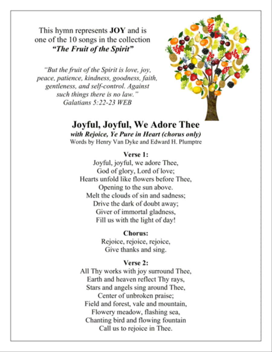 Joyful, Joyful, We Adore Thee (Violin Duet with Piano Accompaniment) String Duet scores gallery preview page 2