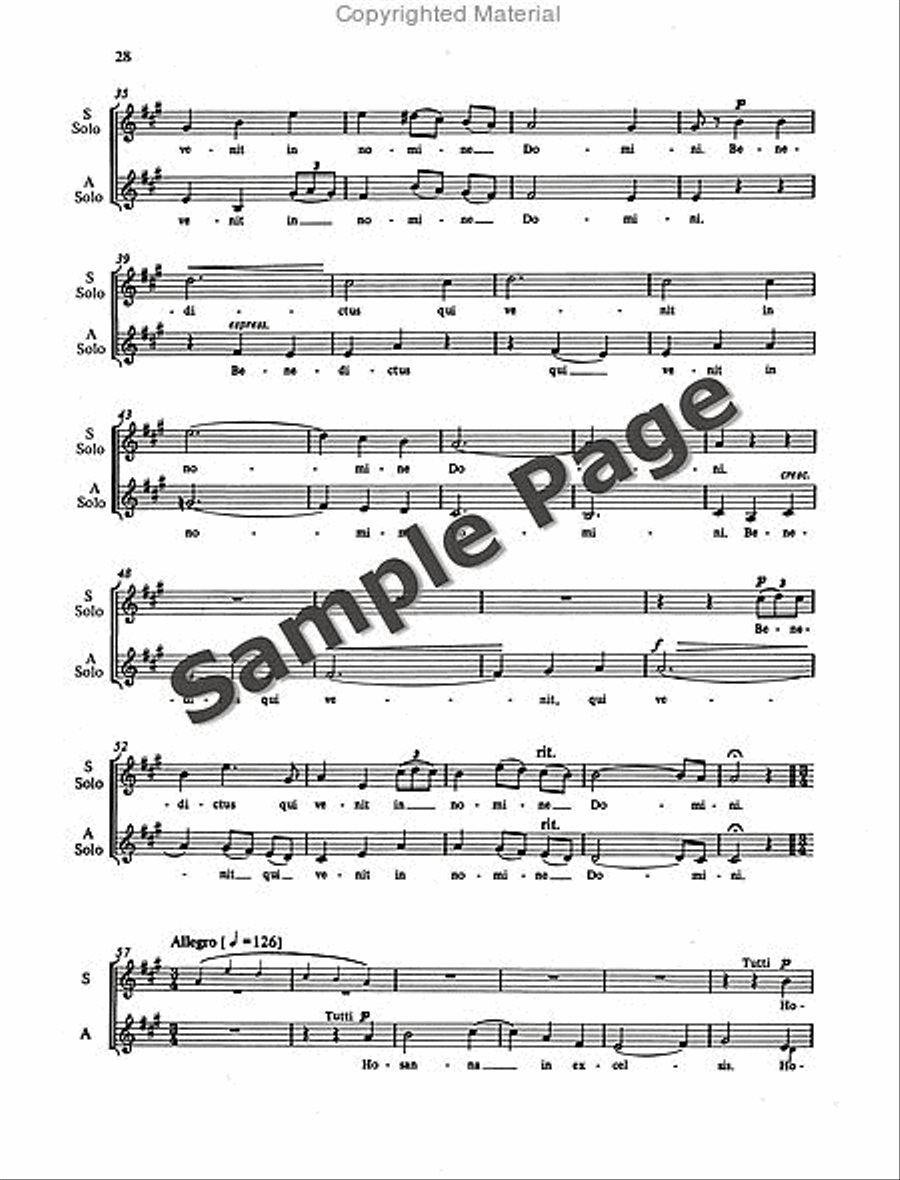 Mass in D Minor Mass in D Minor SSA scores gallery preview page 29