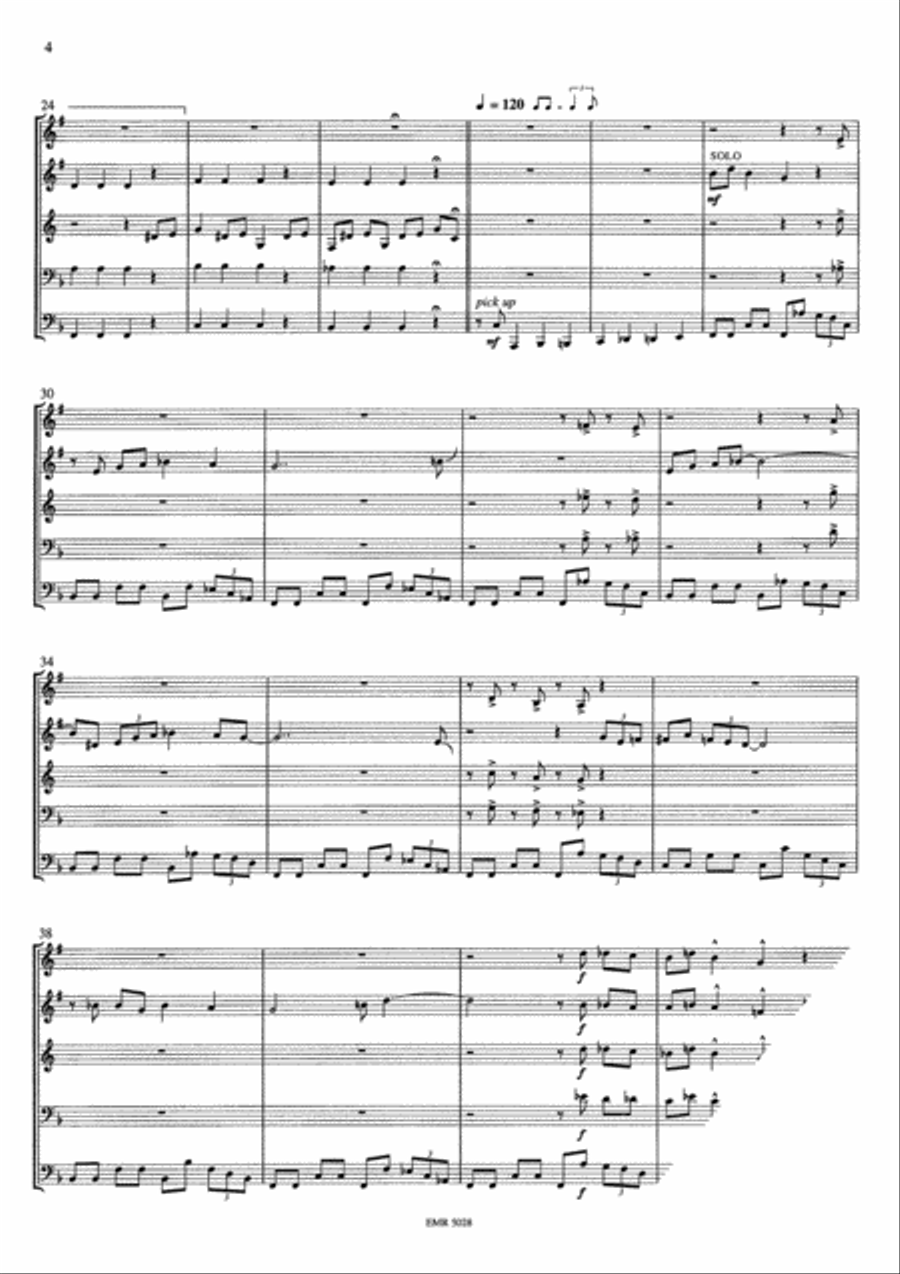 St. Louis Blues St. Louis Blues Brass Quintet scores gallery preview page 5
