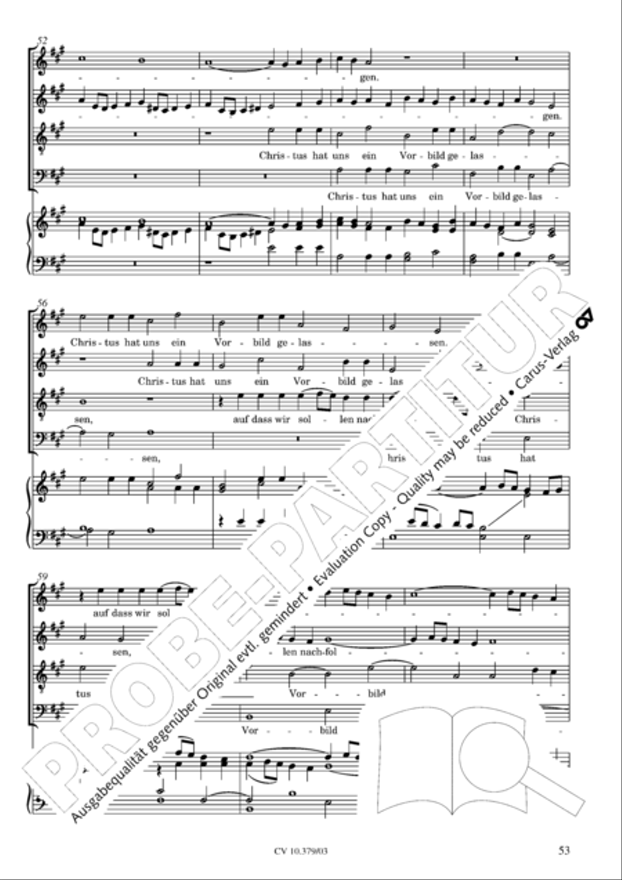 Der Tod Jesu 4-Part scores gallery preview page 54