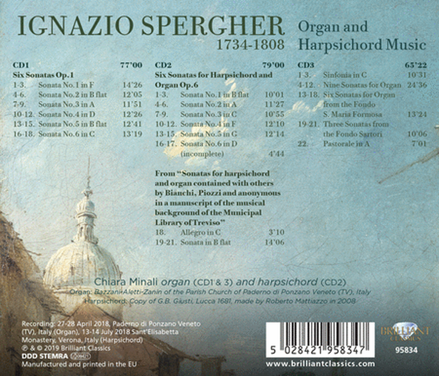 Spergher: Organ & Harpsichord Music