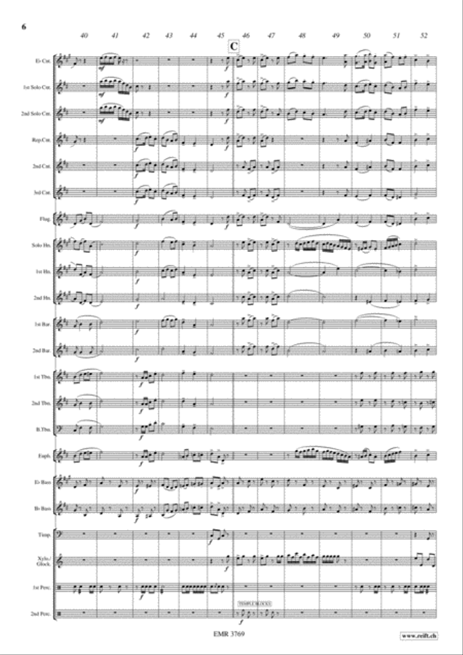 Stephen Foster Medley Stephen Foster Medley Brass Band scores gallery preview page 7