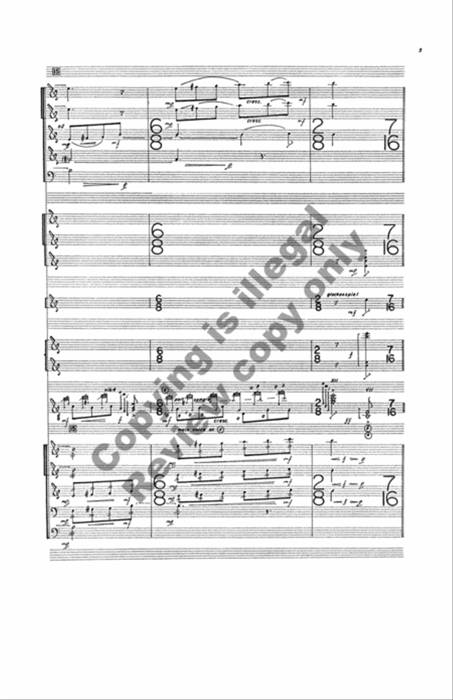 Zingari, Concerto for Guitar and Orchestra Orchestra scores gallery preview page 8