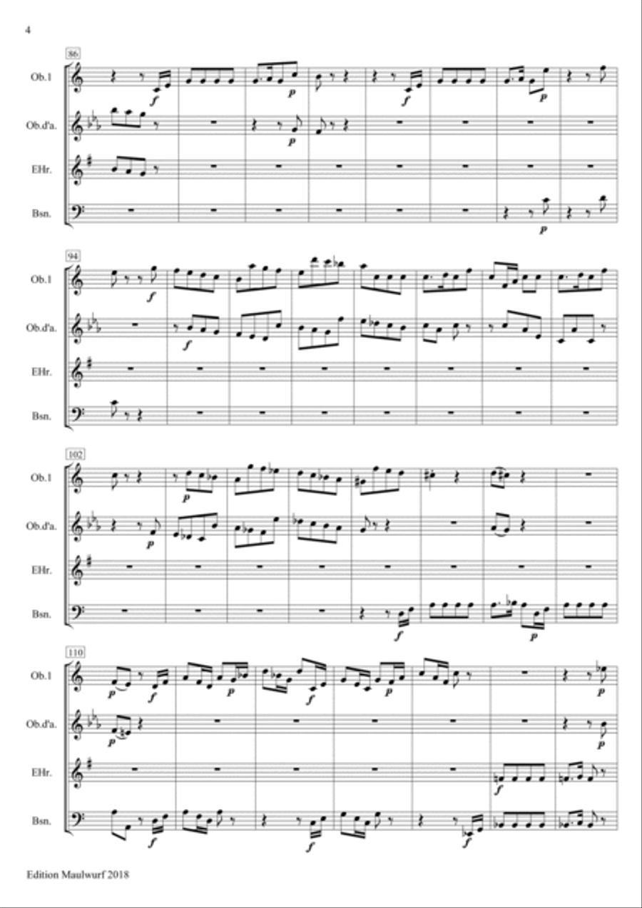 Fantasia Woodwind Quartet scores gallery preview page 6