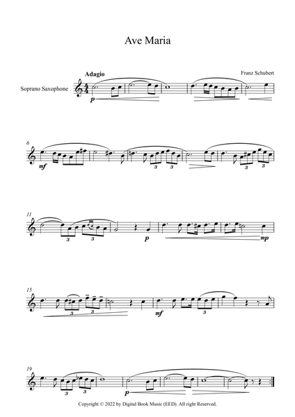 Ave Maria - Franz Schubert (Soprano Sax)