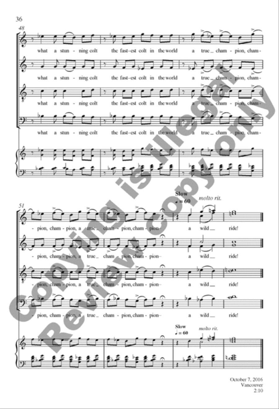 Due South (Complete Collection) 4-Part scores gallery preview page 36