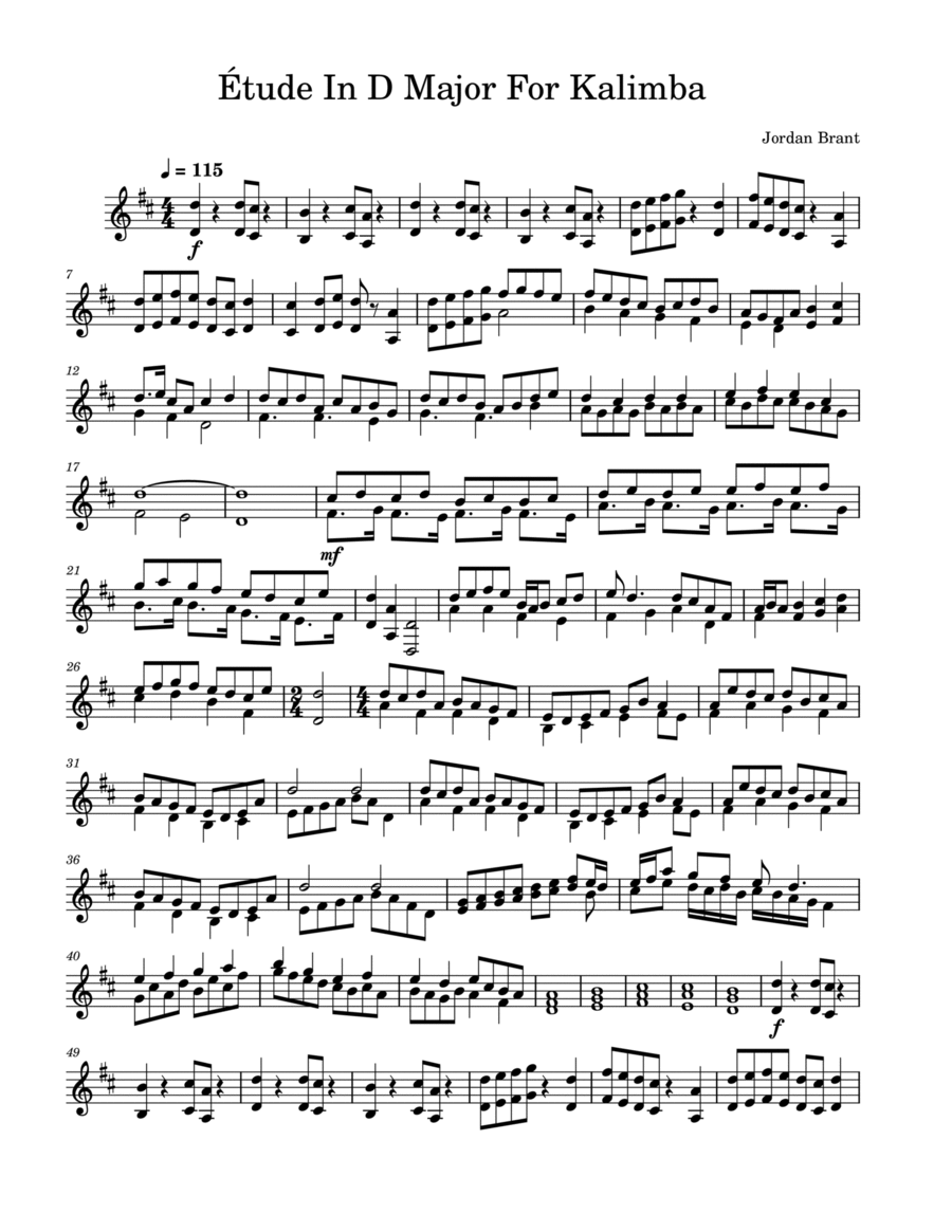 Etude For Kalimba