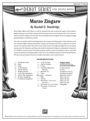 Marzo Zingaro: Score