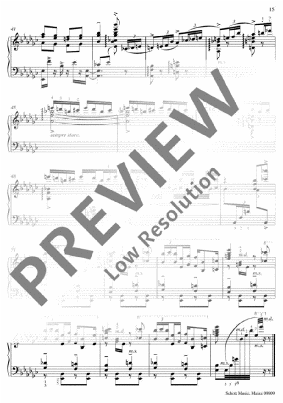 3 Preludes Piano Solo scores gallery preview page 16