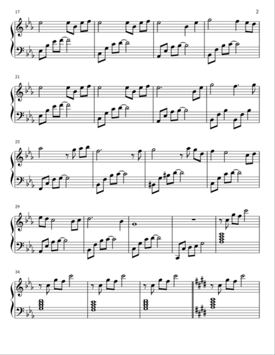 Rain After That Piano Solo scores gallery preview page 2