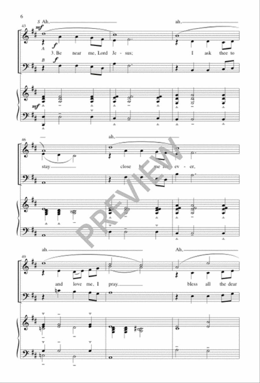 Away in a Manger Away in a Manger 3-Part scores gallery preview page 7