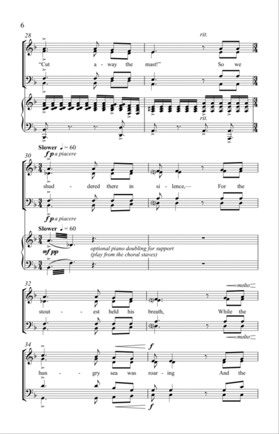 The Captain's Daughter (On the Water) 4-Part scores gallery preview page 6