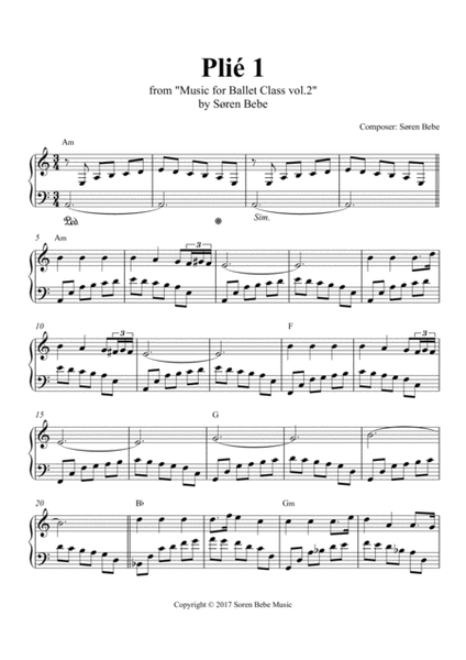 Music for Ballet Class, Vol.2 (25 pieces​​/​​69 pages – PDF download)