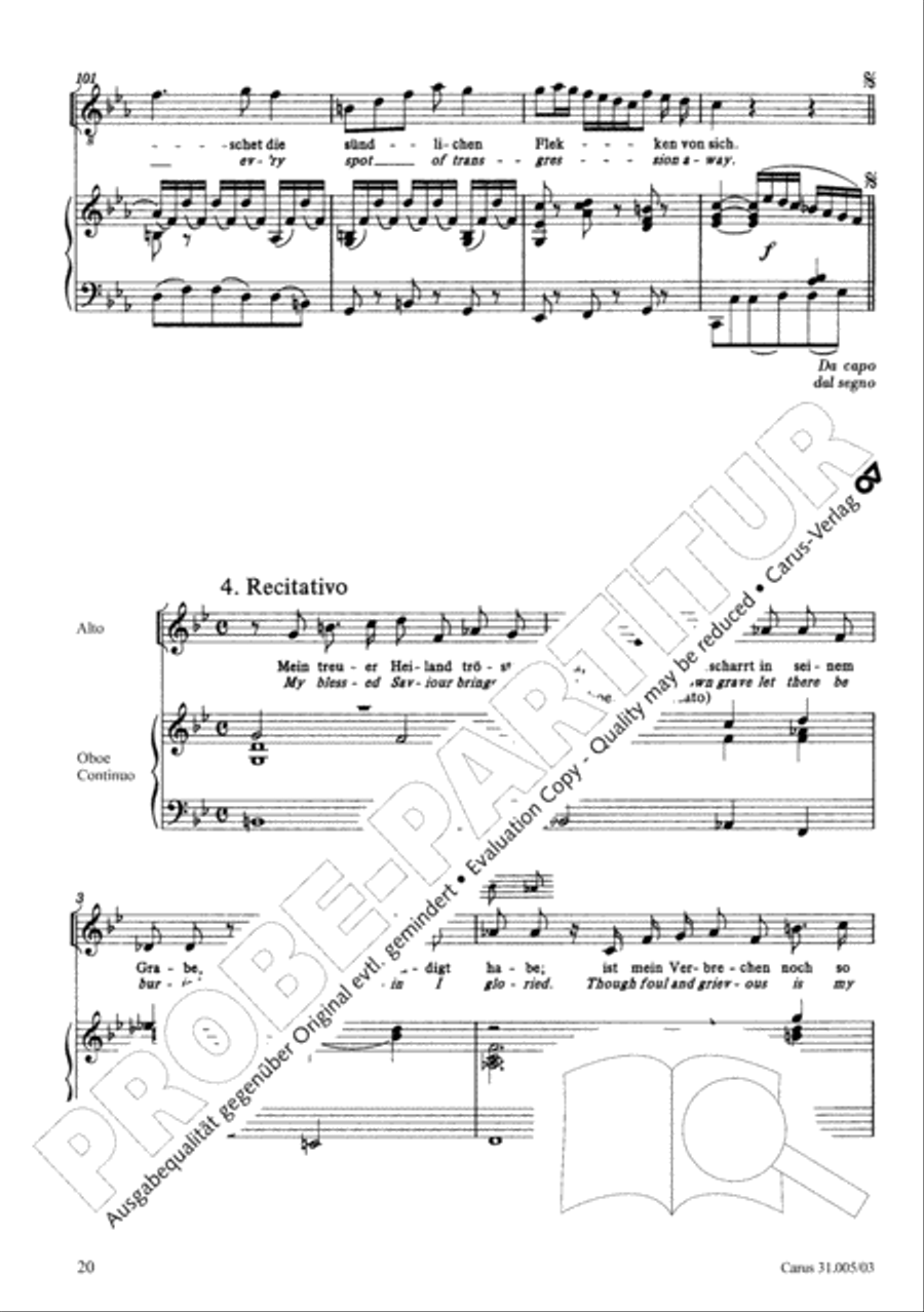 O where shall I now go (Wo soll ich fliehen hin) 4-Part scores gallery preview page 21