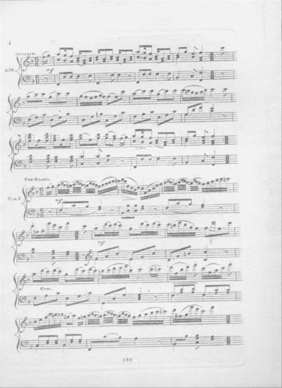 Kinloch of Kinloch. A Favourite Scotch Air with Variations for the Pinao Forte Piano Solo scores gallery preview page 3