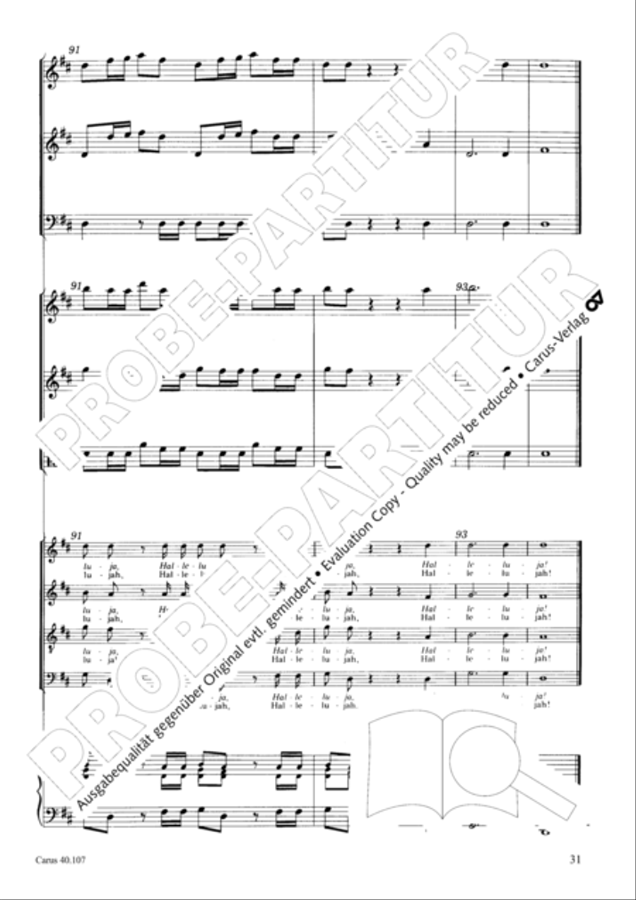 Halleluja (Jesus erschliesst uns die Schrift) 4-Part scores gallery preview page 32