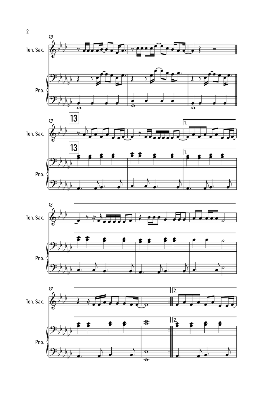 Exile Tenor Saxophone scores gallery preview page 2