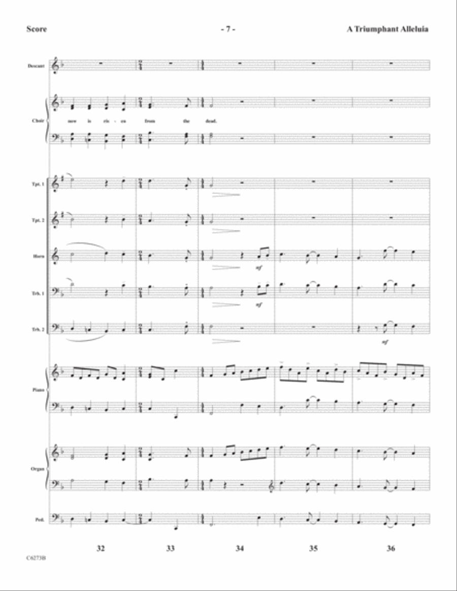 A Triumphant Alleluia Choir scores gallery preview page 9