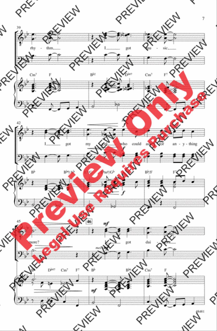I Got Rhythm I Got Rhythm Men's Choir scores gallery preview page 6