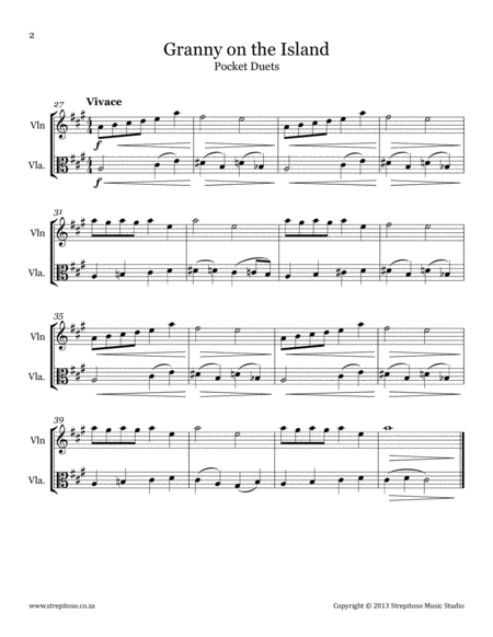 Strepitoso Violin Method - Pocket Duets, for violin & viola