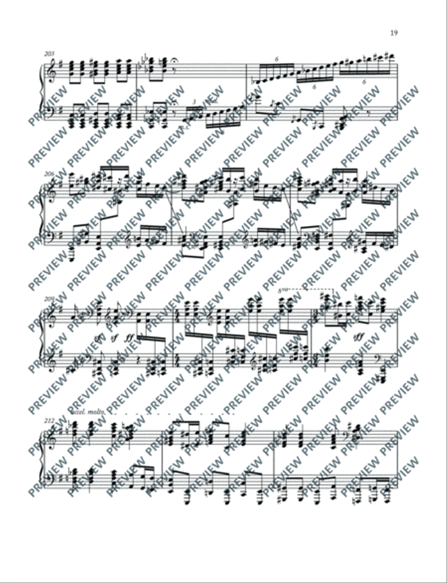 Carmen Paraphrases Piano Solo scores gallery preview page 20