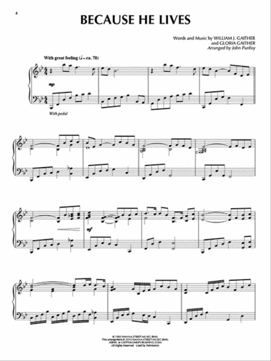 Sacred Classics for Solo Piano Piano Solo scores gallery preview page 3