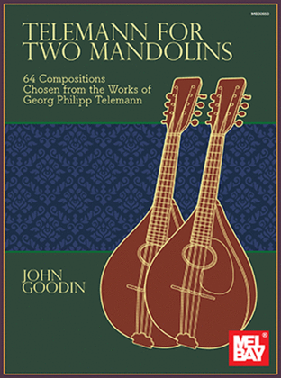 Book cover for Telemann for Two Mandolins