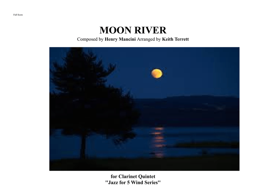 Moon River Woodwind Quintet scores gallery preview page 1
