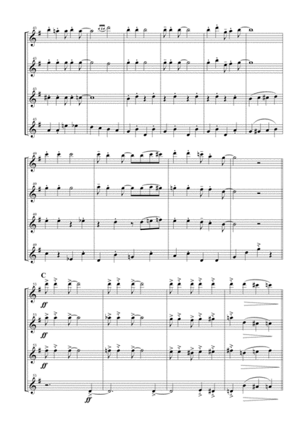 Jingle Bells for Flute Quartet image number null