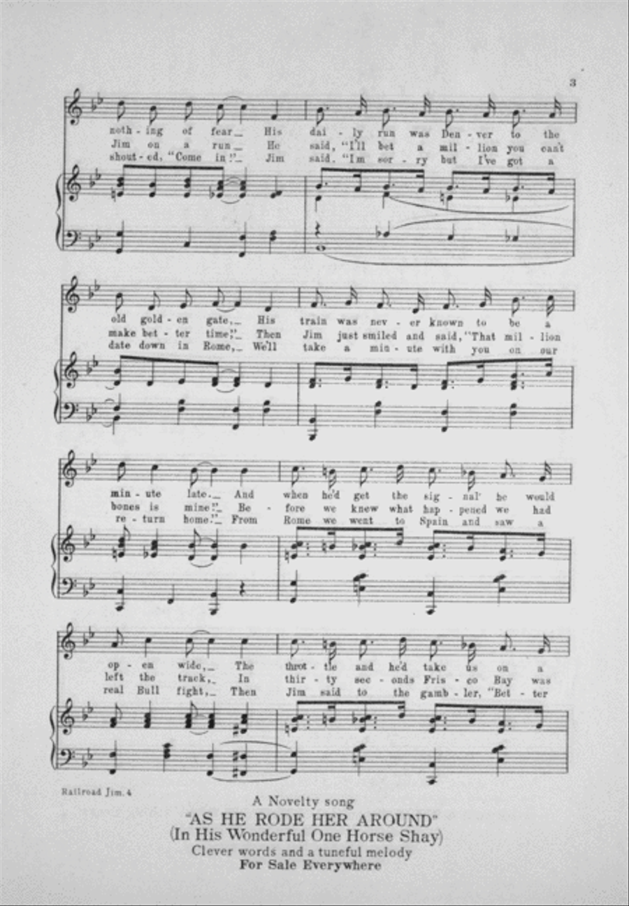 Railroad Jim Voice scores gallery preview page 3