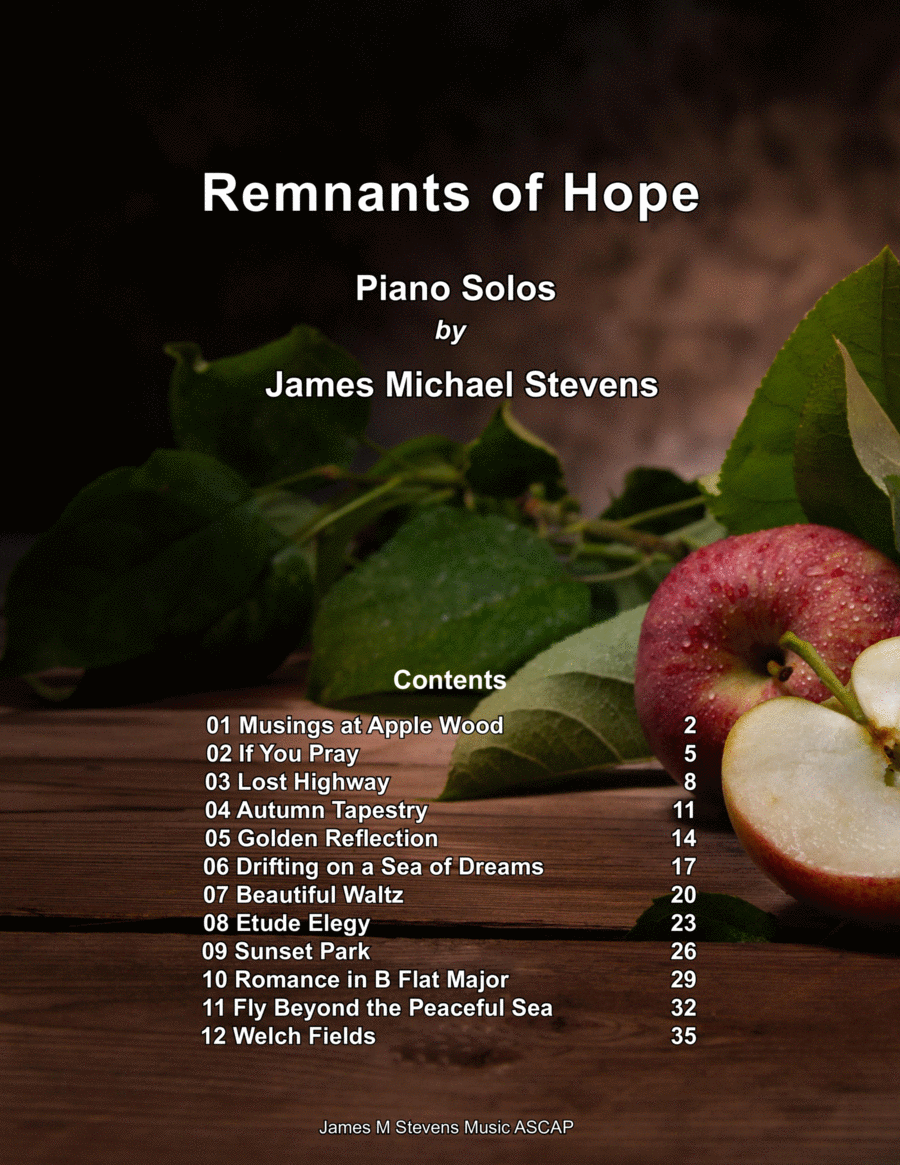 Remnants of Hope Piano Book Piano Solo scores gallery preview page 1