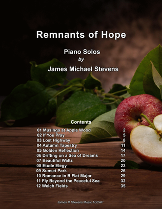 Book cover for Remnants of Hope Piano Book