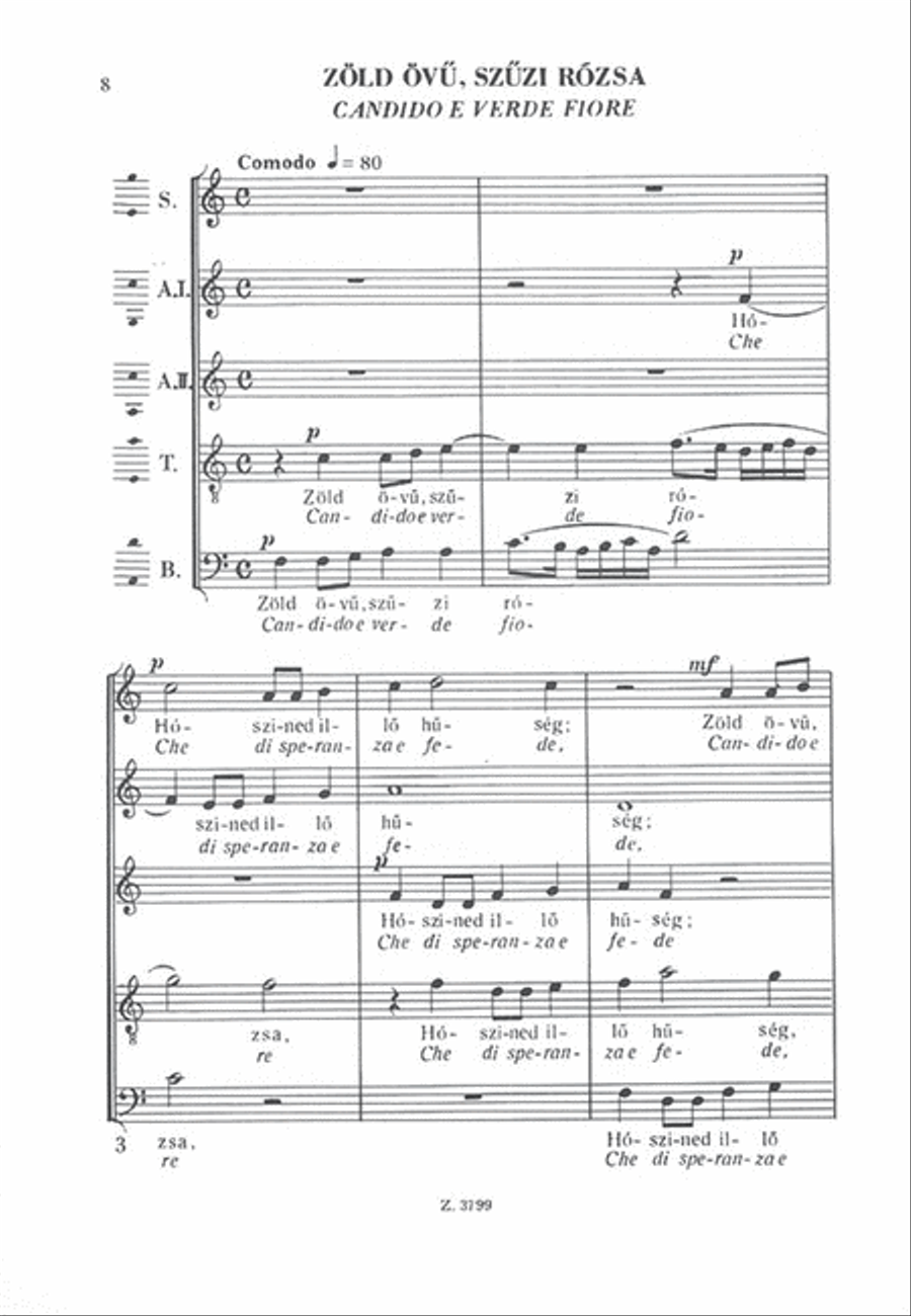 Six madrigals 1 Six madrigals 1 A Cappella scores gallery preview page 2