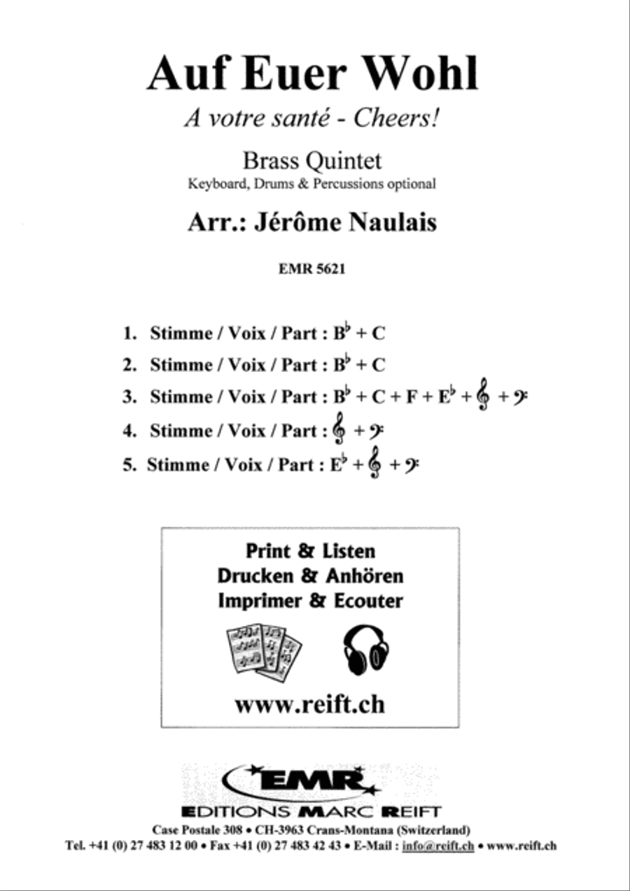 Auf Euer Wohl Brass Band scores gallery preview page 2