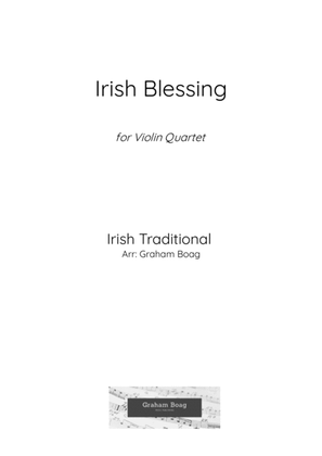 Book cover for Irish Blessing for Violin Quartet
