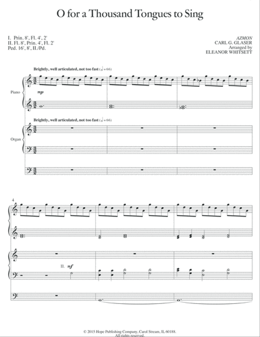 Where Two Are Gathered Organ scores gallery preview page 5