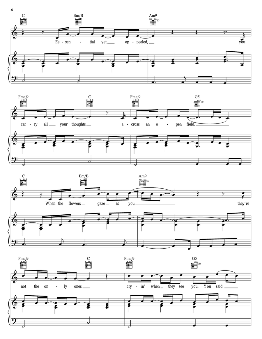 Boston Piano, Vocal, Guitar scores gallery preview page 4