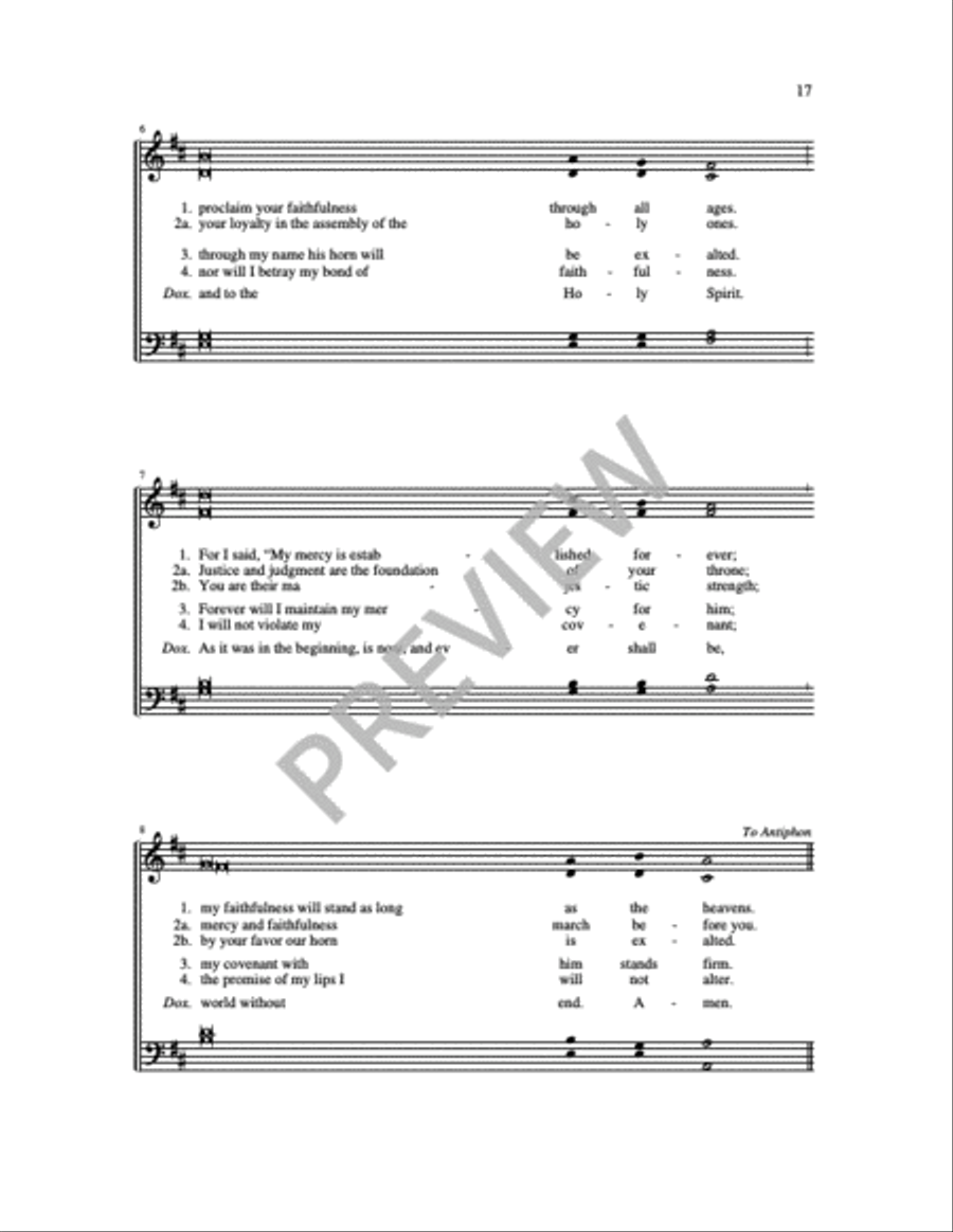 Communion Antiphons for Feasts and Solemnities - Volume 1 4-Part scores gallery preview page 4