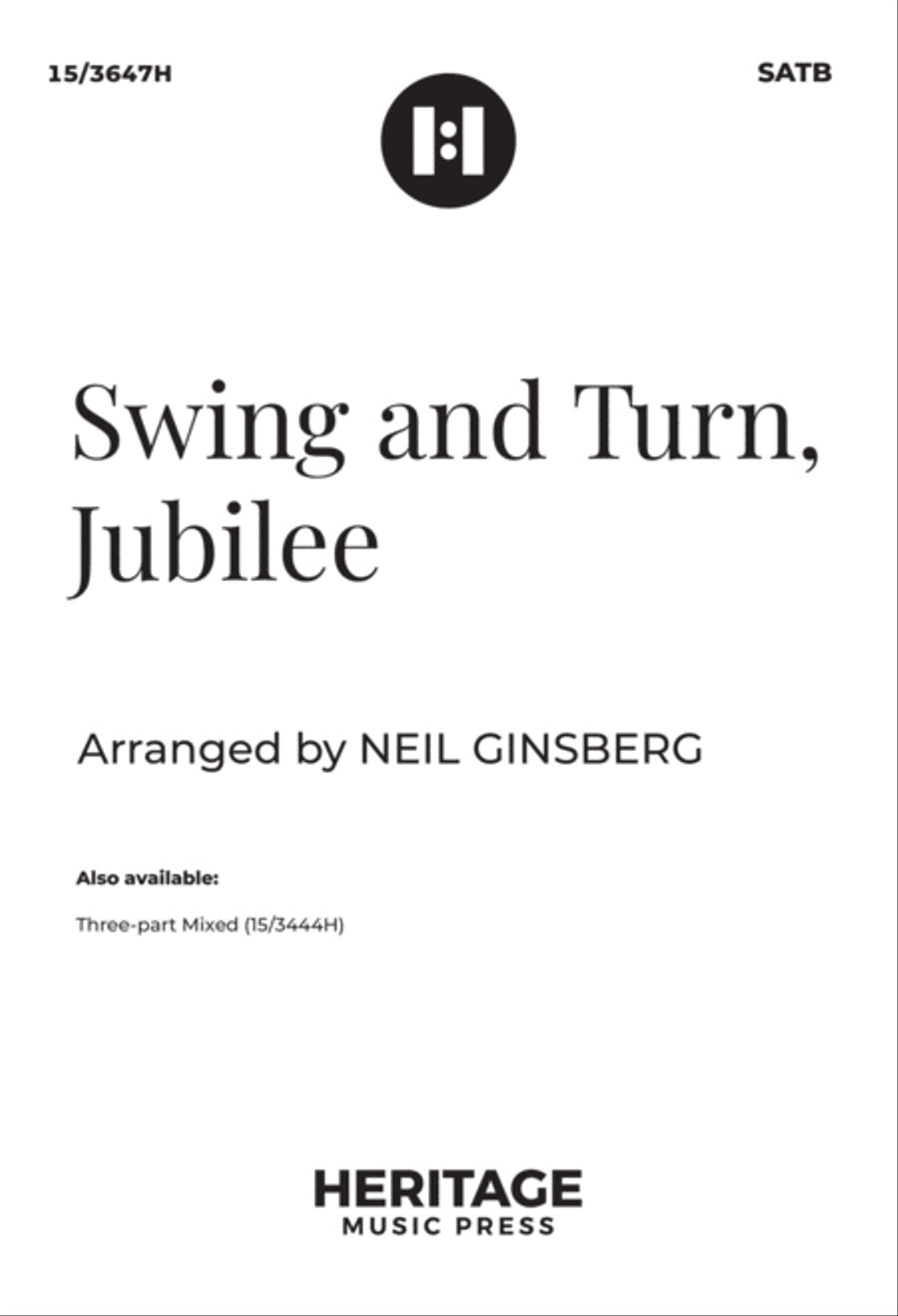 Swing and Turn, Jubilee 4-Part scores gallery preview page 1